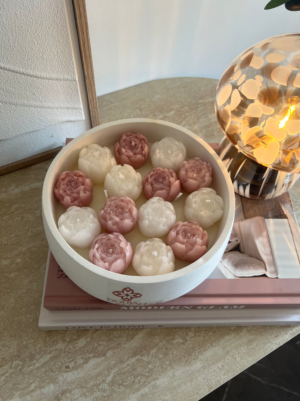 Peony Candle Bowl