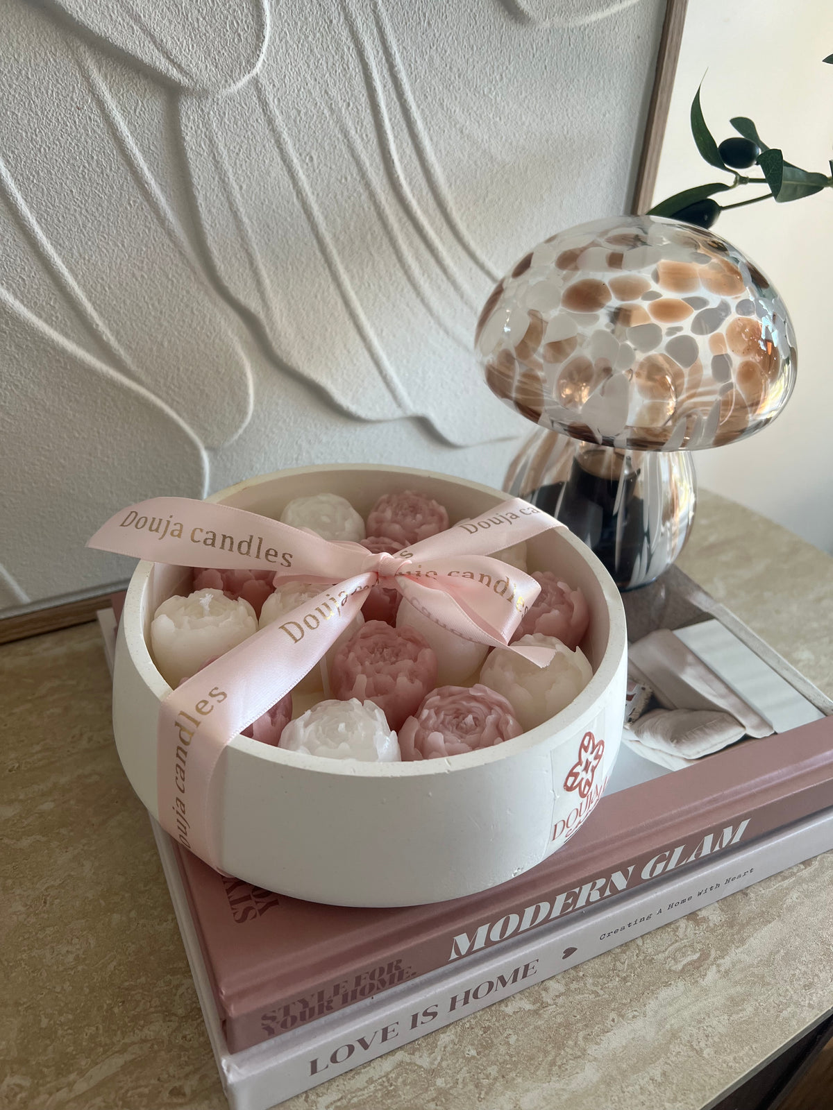 Peony Candle Bowl