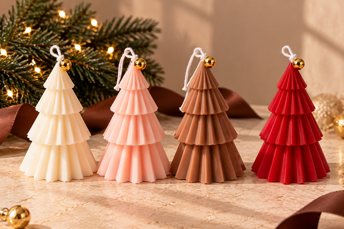 Pleated Christmas Candle