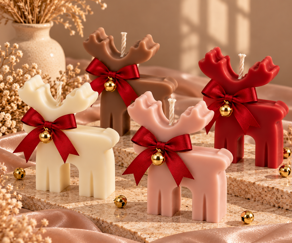 Christmas Reindeer Candle